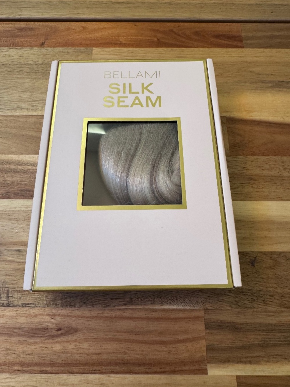 NEW - Bellami Silk Seam 5 Clip-In pieces, Pearl Blonde Highlight - 18 IN / 140G